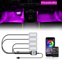 LED Car Interior Ambient Lights Foot Strip Lighting Kit