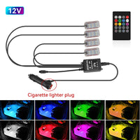 LED Car Interior Ambient Lights Foot Strip Lighting Kit